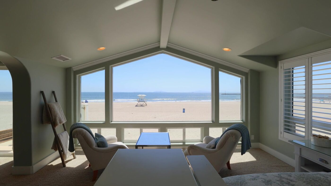 Sunroom overlooking Silver Strand Beach
